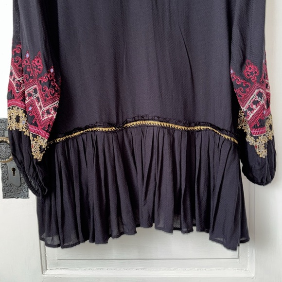 FREE PEOPLE WILD ONE EMBROIDERED MINI DRESS - Picture 6 of 14